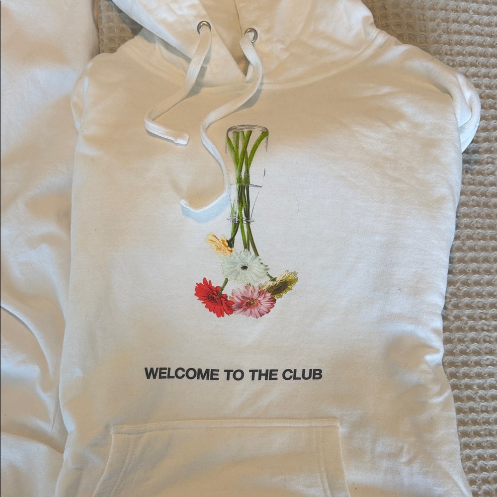 Anti Social Social Club White Hoodie with Black Text